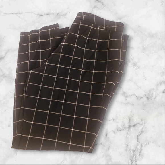 Men's Black Checkered Pants - Picture 1 of 1